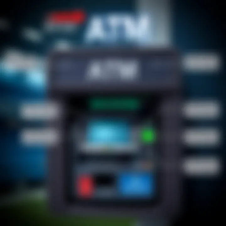 Diagram depicting ATM deposit functionalities
