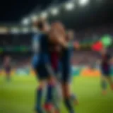 Celebration during a match