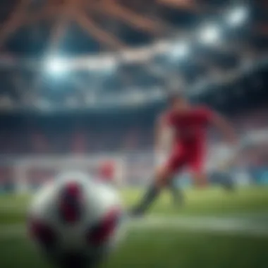 Visual representation of betting strategies related to sports events