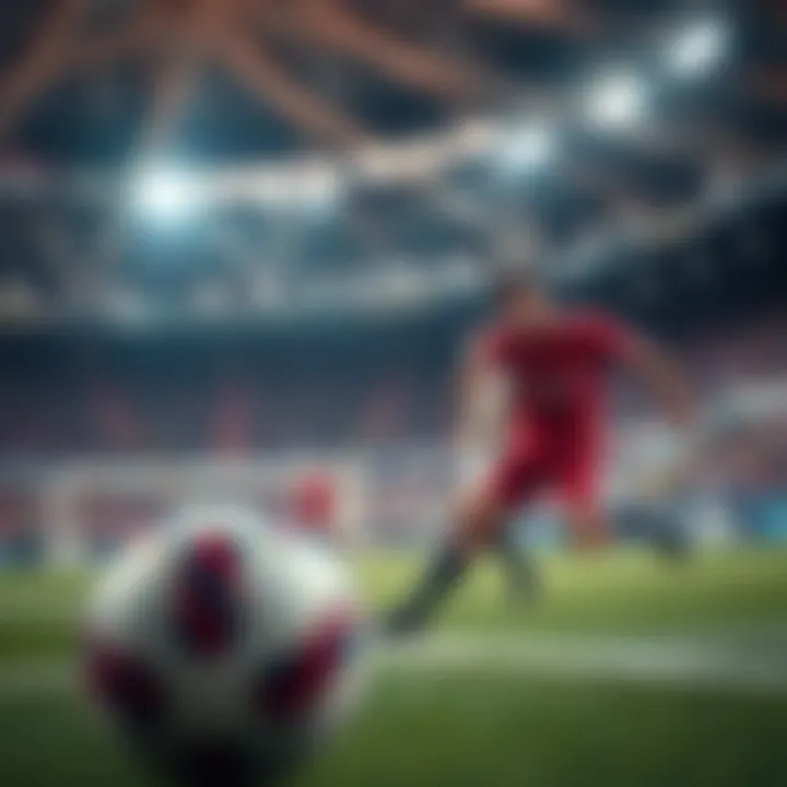 Visual representation of betting strategies related to sports events