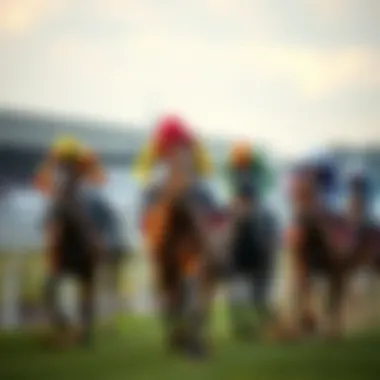 Visual representation of betting strategies for horse racing