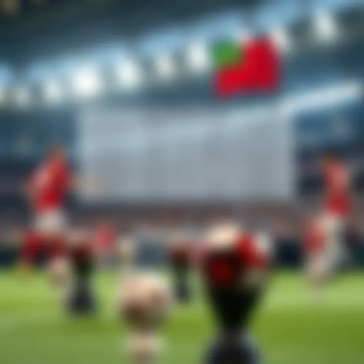 Illustration of a strategy board for betting