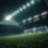 Visual representation of statistical analysis in sports betting