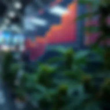 Economic graphs showcasing cannabis market growth