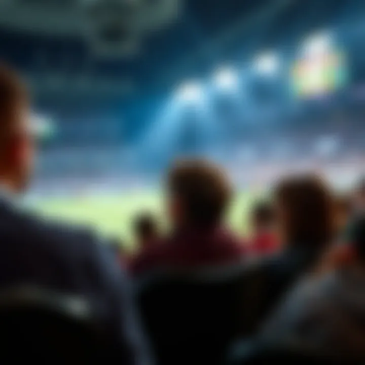 Viewers enjoying a sports event