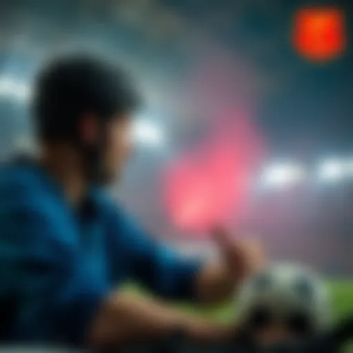 Illustration depicting online betting risks