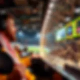 An abstract representation of the excitement in sports betting