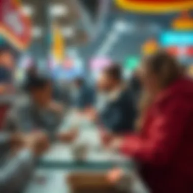 Conceptual illustration of collaborative lottery buying