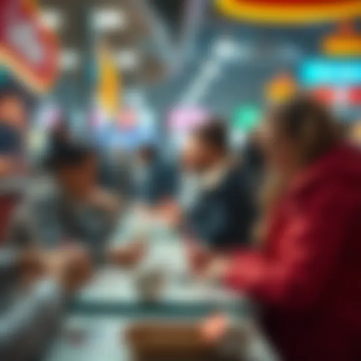 Conceptual illustration of collaborative lottery buying