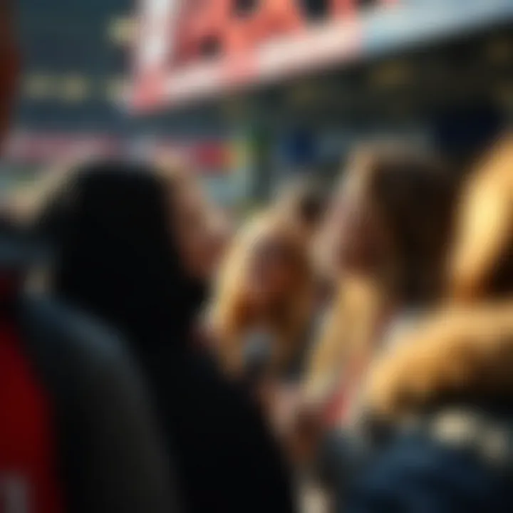 Engaging community gathering at a local event