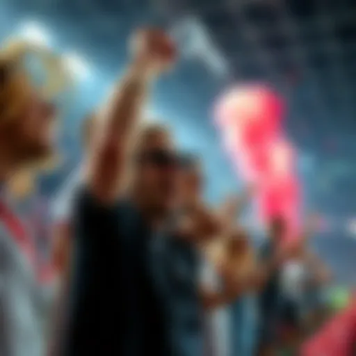 Dynamic sports event showcasing energy and enthusiasm