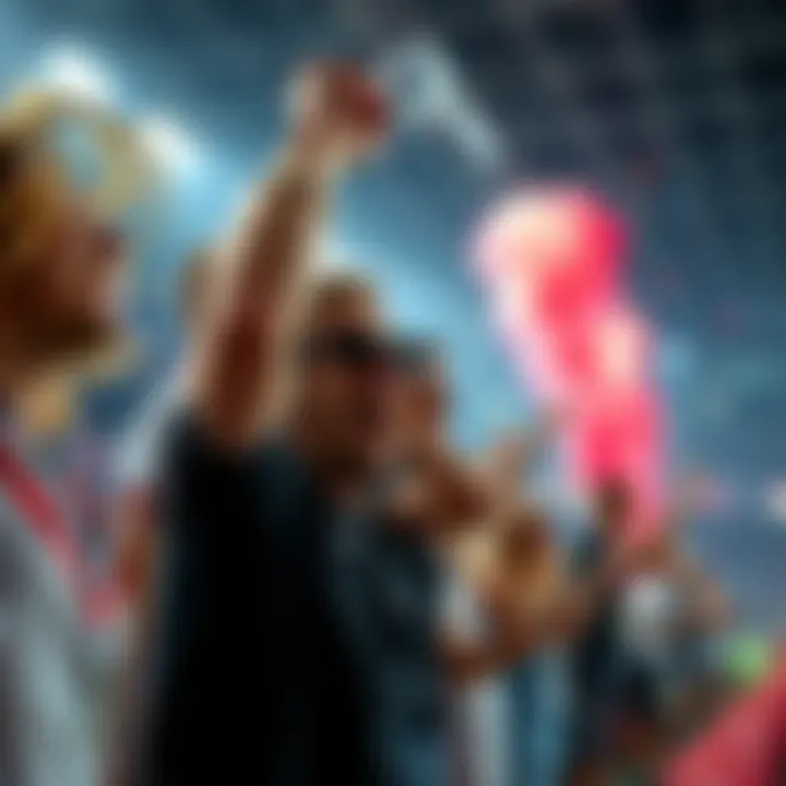 Dynamic sports event showcasing energy and enthusiasm