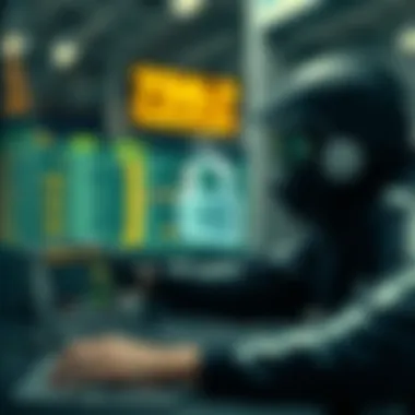 A conceptual image illustrating security in financial transactions