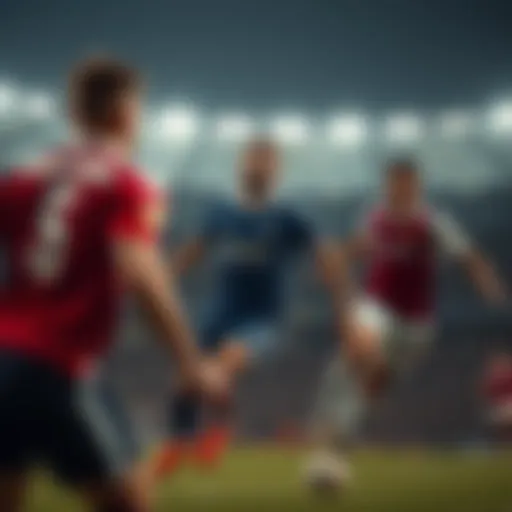 A Pivotal Moment in Today's Match Intense moment during the football match