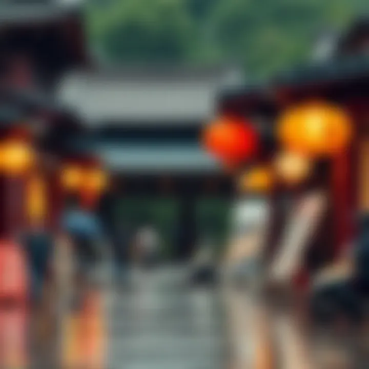 Rainy day in Gyeongju showcasing local attractions