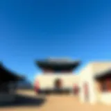 Scenic view of Gyeongju under a clear blue sky