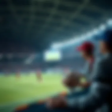 Depiction of a vibrant betting culture with a focus on sports