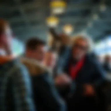 Community gathering of horse racing enthusiasts sharing insights