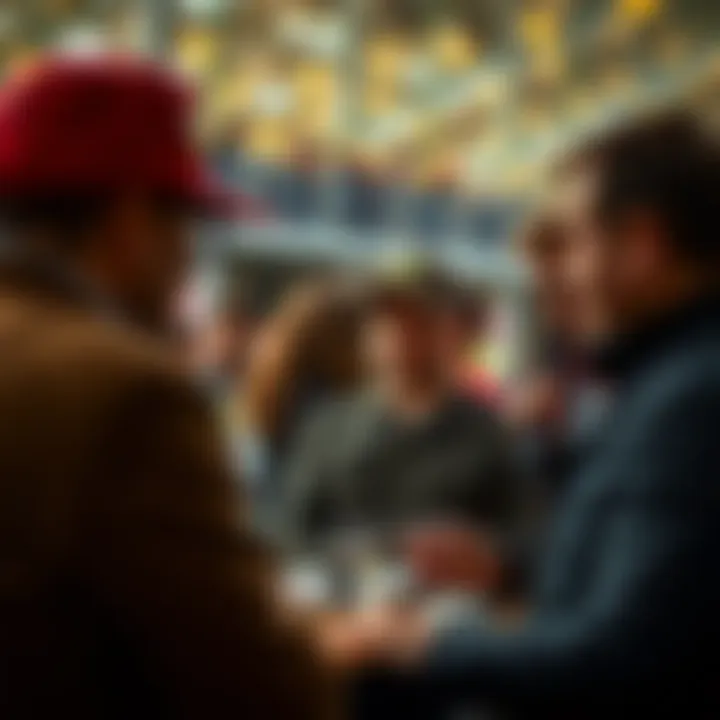 A community gathering discussing horse racing insights and strategies