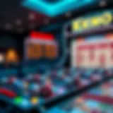 An overview of the Keno game board with dynamic gameplay