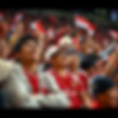 A vibrant scene from a Korean derby match showcasing the energy of fans.