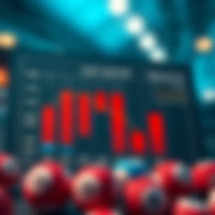 A chart depicting recent statistics and trends in Lotto 6/45