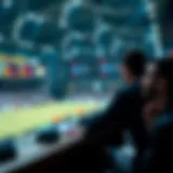 Abstract representation of live betting dynamics