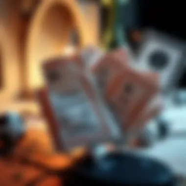 Conceptual representation of lottery tickets and dreams of winning