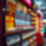 A Vibrant Lottery Ticket Display A vibrant lottery ticket display