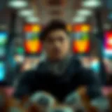 A person contemplating the implications of winning a lottery jackpot