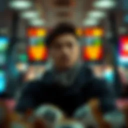 A person contemplating the implications of winning a lottery jackpot