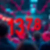 Conceptual Representation of Lottery Numbers A conceptual representation of lottery numbers being drawn