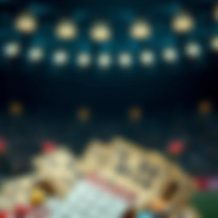 Illustration of lottery tickets representing chance and opportunity