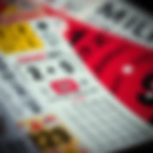 An illustration depicting various lottery tickets from around the world