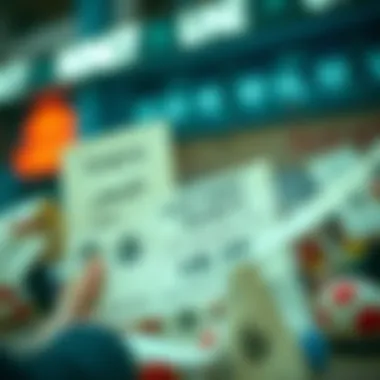 Visual depiction of lottery tickets