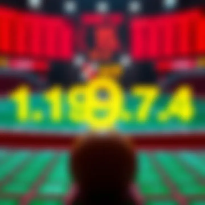 Visual representation of winning number patterns