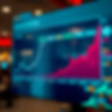 Graph showing trends in lottery data