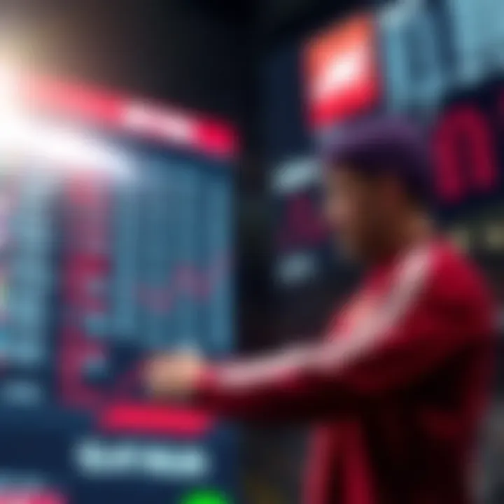 Visual representation of betting information