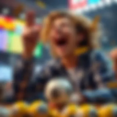 A conceptual image illustrating the excitement of winning in Lotto 6/45