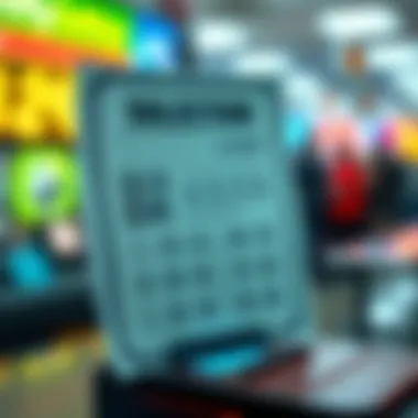 A visual representation of a lottery ticket showcasing automated selection.