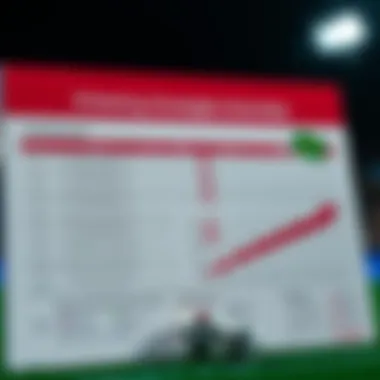 Chart illustrating betting strategies