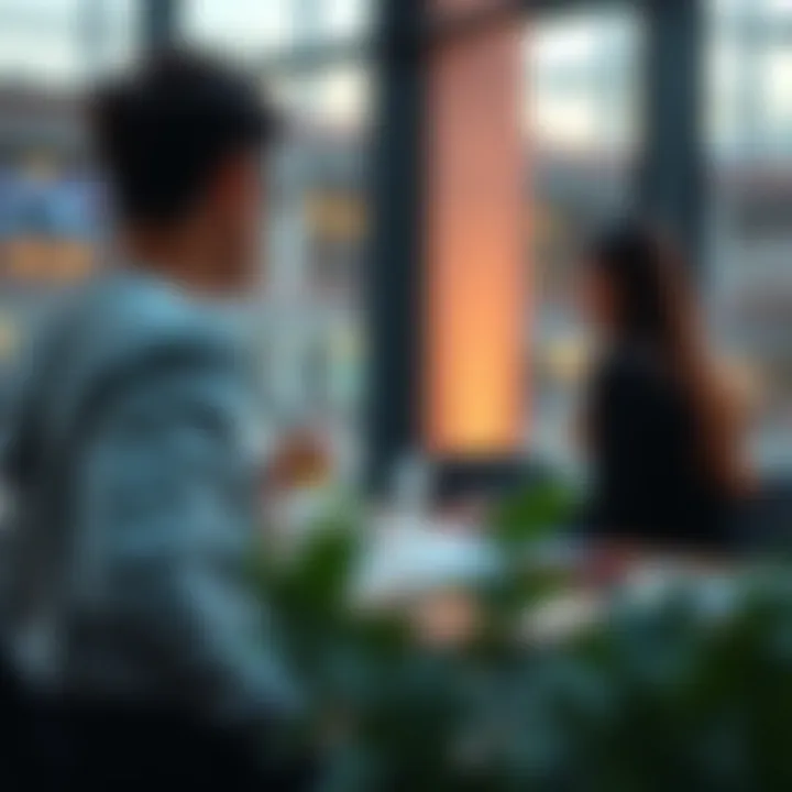 A serene setting depicting financial planning and management