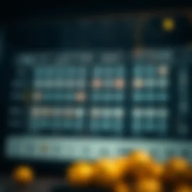 An analytical chart demonstrating lottery pattern analysis