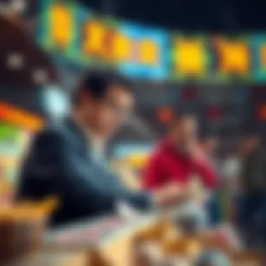 Financial Gains from Lottery Winnings Illustration of financial gains from lottery winnings