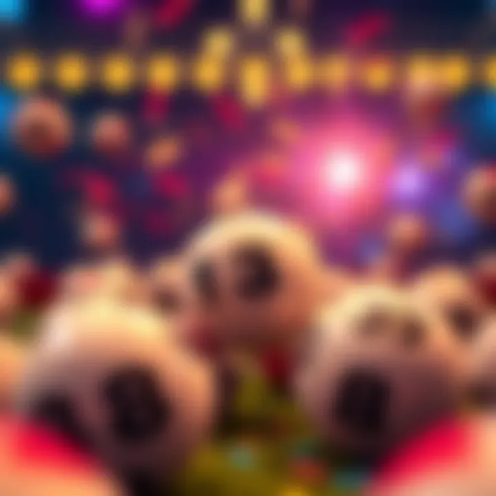 Excitement of the Lottery Draw Illustration of lottery balls showcasing the excitement of a draw