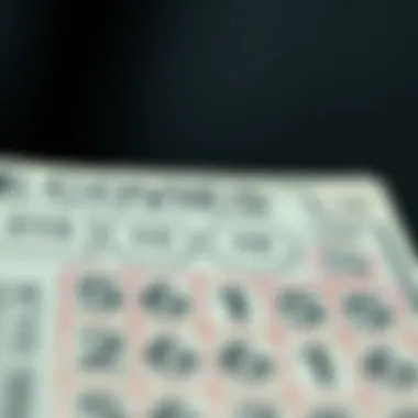 Winning Numbers on a Ticket Lottery ticket showcasing winning numbers