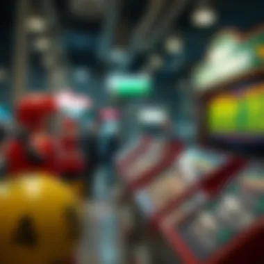 Visual representation of the history of lotteries