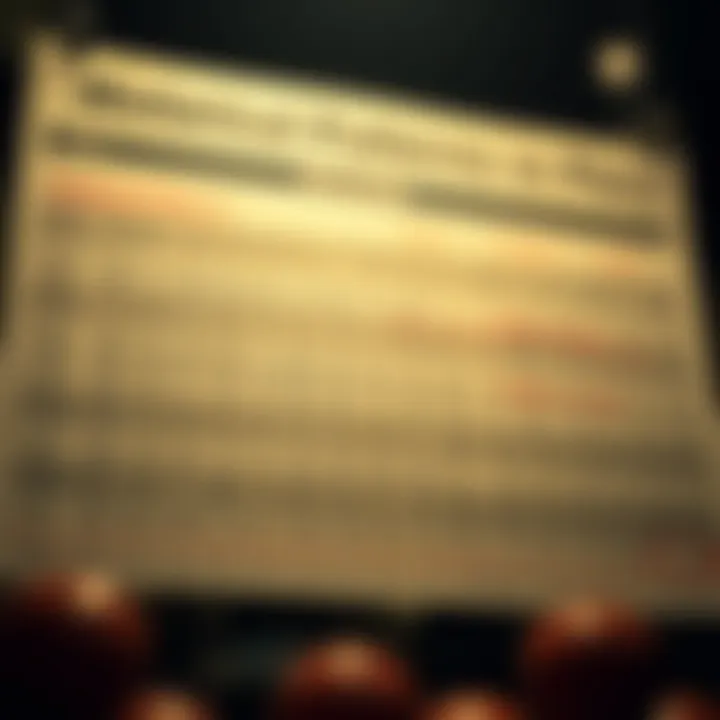 Graph showing historical lottery patterns