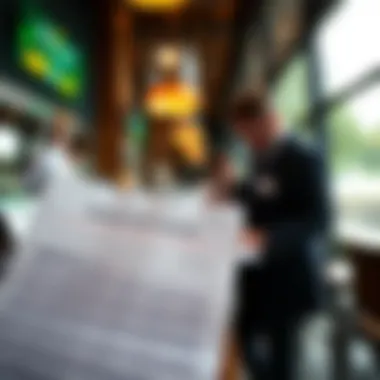 A close-up view of a betting slip at the race club