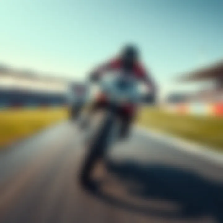 Dynamic sports action highlighting speed